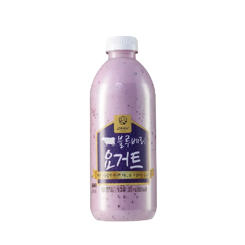 강훈목장 수제 요거트 1000mlx2개 플레인 블루베리 딸기 1등급원유+유산균+자연산과일 프리미엄 요거트(HACCP인증)