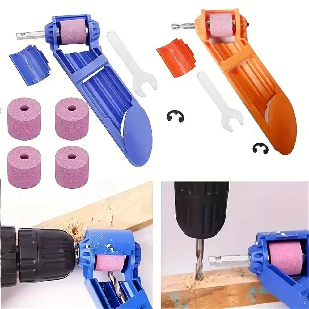 1pc Portable Drill Bit Sharpener With Grinding Wheel For Quick And Easy Sharpening Of Nail Drill Bits, Sharp And Ready