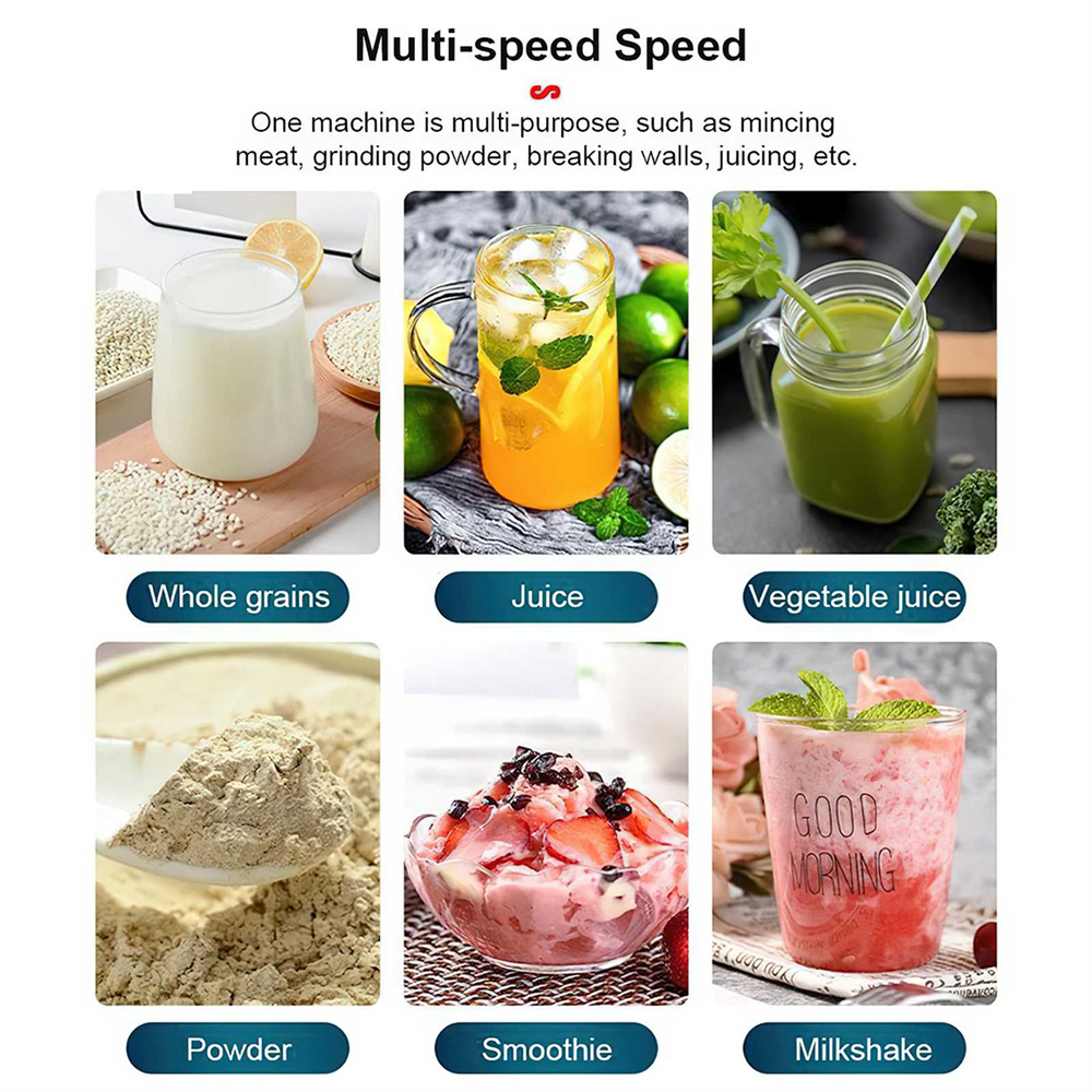 2 IN 1 Elektrische Blender 2000 W Professionele Mixer Juicer Smoothie Maker Fruit Groente Tafel Blenders Baby Keukenmachine