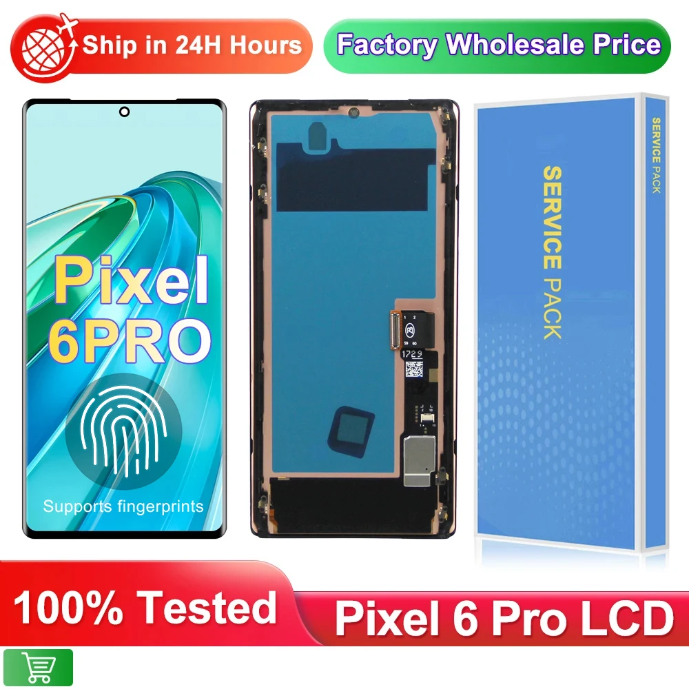 6,7 "Für Google Pixel 6 Pro lcd Display Ersatz Für Google Pixel 6 Pro GLUOG G8VOU GF5KQ Display Touchscreen digitizer