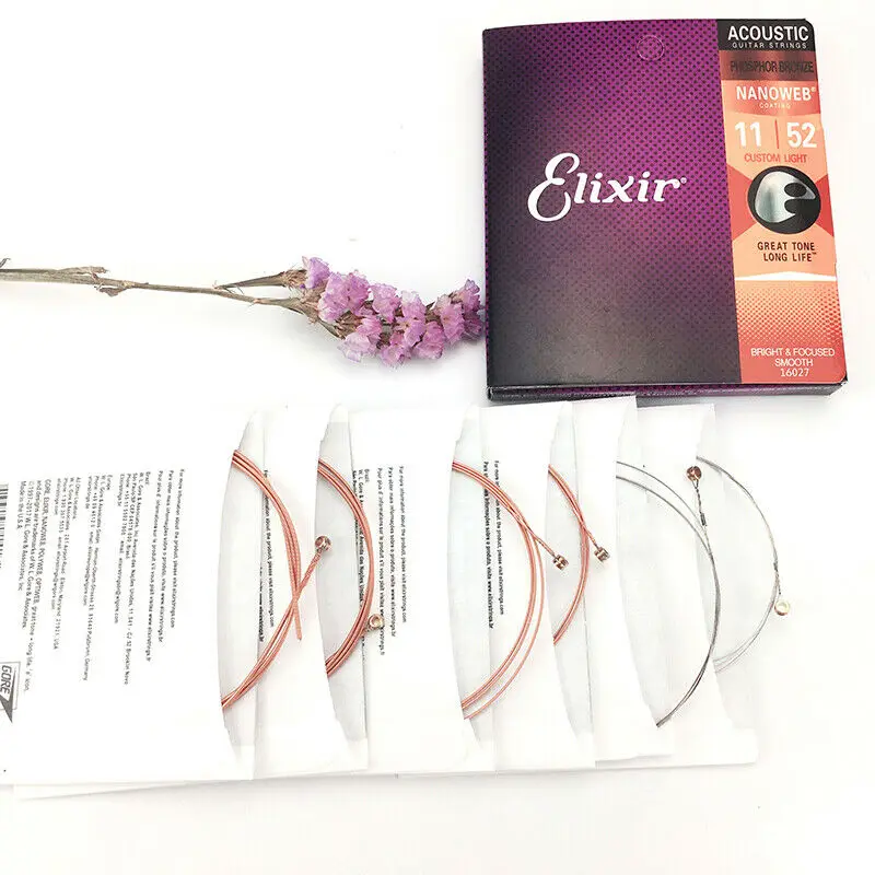 Dây Guitar Elixir Nanoweb Phosphor 16002 16027 16052 16077 16102