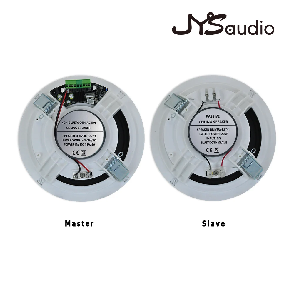 Active 6.5 Inch Bluetooth Ceiling Speaker Build Digital Class D Amplifier HiFi Stereo Loudspeaker Home Theater Music for Hotel
