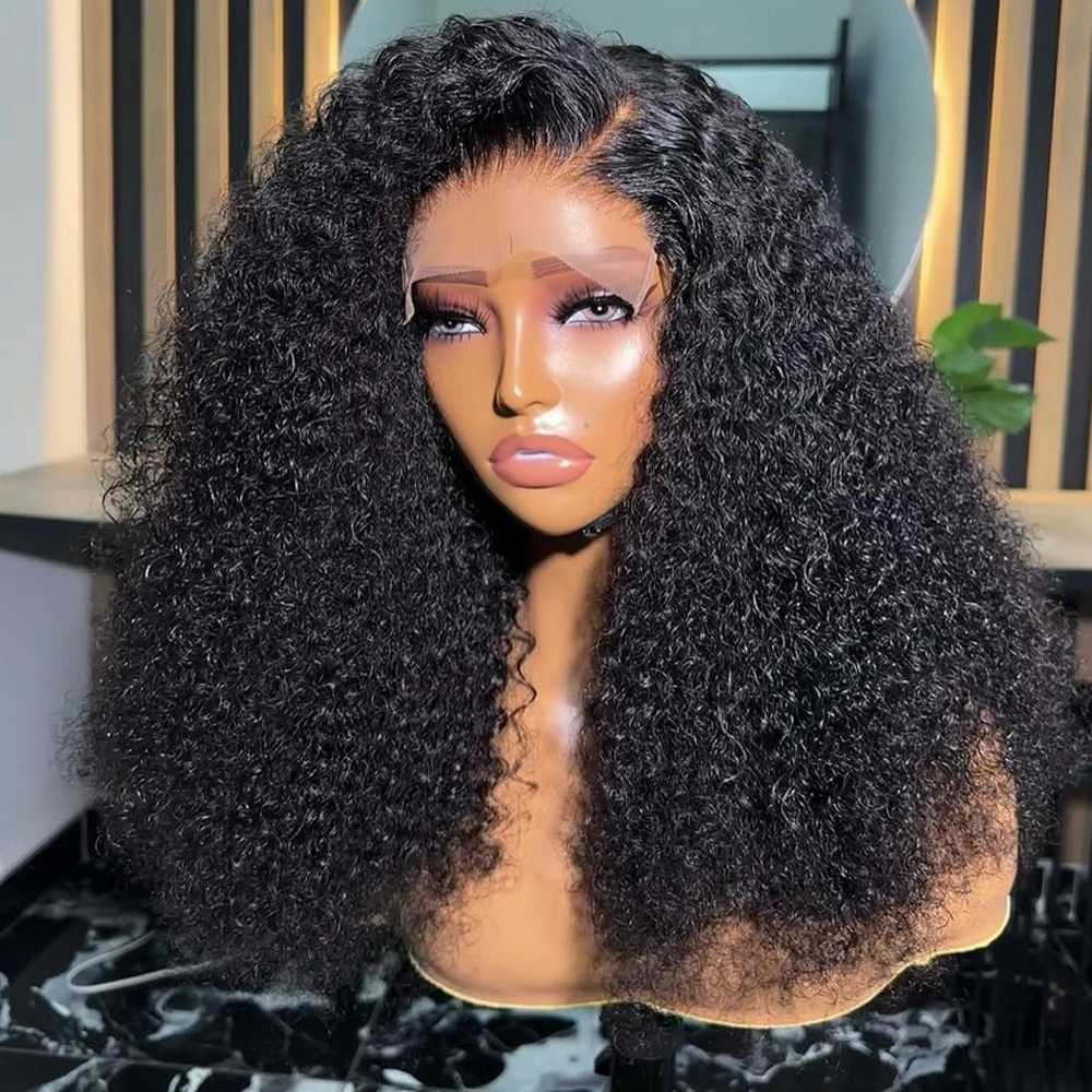 250% densidade curto bob peruca de cabelo humano 13x4 perucas dianteiras do laço sem cola peruca frontal do laço onda profunda jerry encaracolado peruca para preto