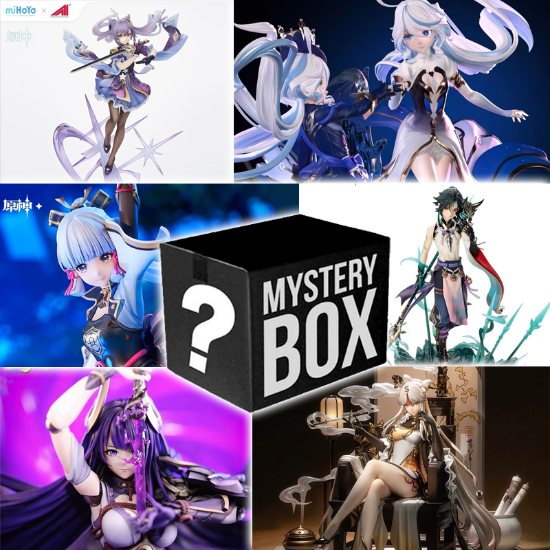 Genshin Impact аниме-игра, экшн-фигурка, слепая коробка Paimon Aether Luck Box, большая фигурка ручной работы, аниме-игра, подарок для фанатов 10-30 см