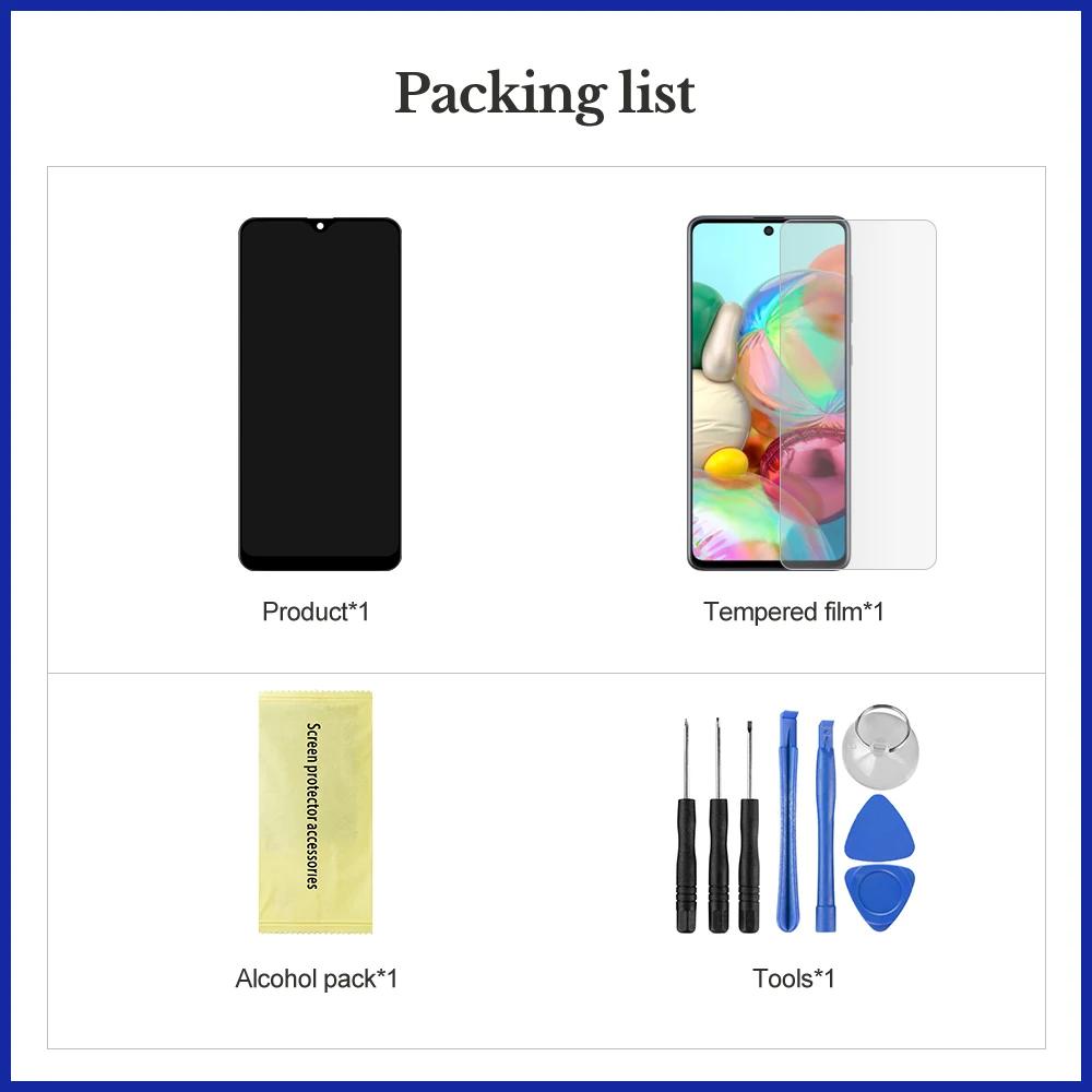 ทดสอบ 100% สําหรับ Samsung Galaxy A32 4G A325 A325F SM-A325M SM-A325F/DS จอแสดงผล LCD Touch Screen Digitizer Assembly เปลี่ยน