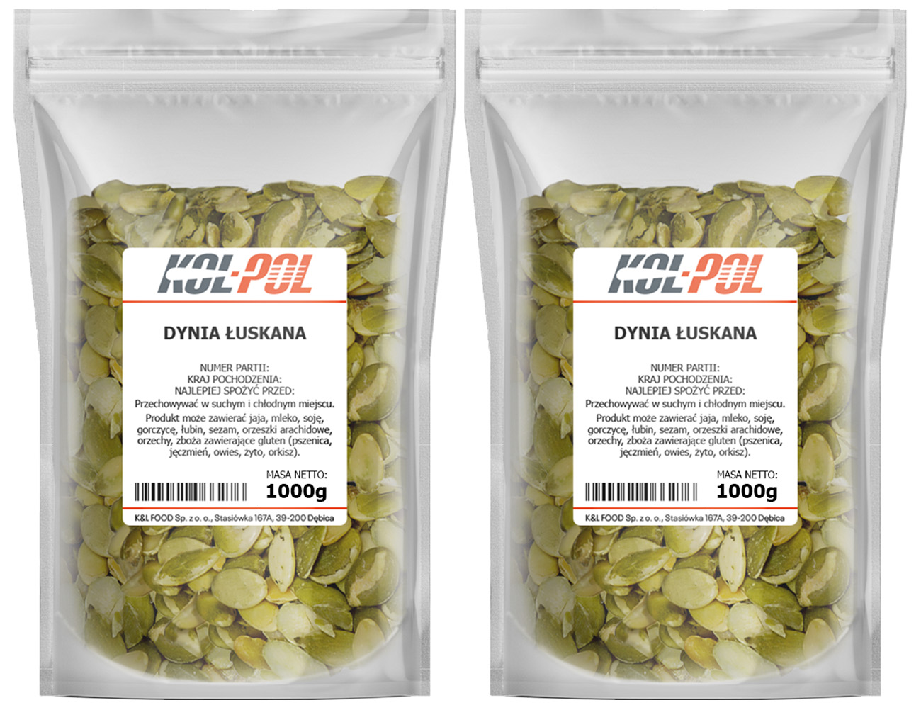 DYNIA ŁUSKANA 2kg – pestki dyni, naturalne i świeże | Idealne do sałatek i przekąsek