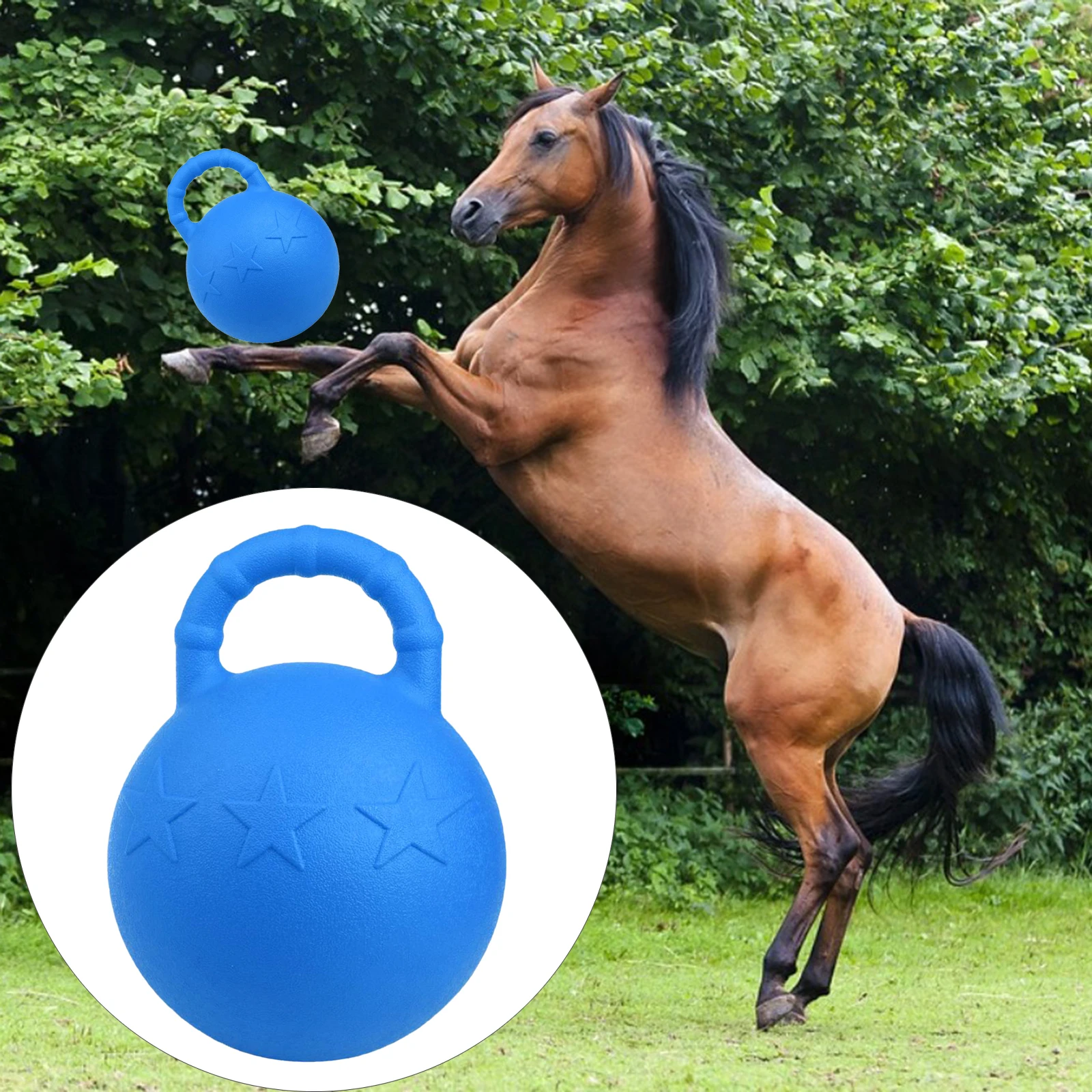 ม้าสุนัขยางม้า Chew Ball กลางแจ้ง Inflatable Ball ของเล่น Herding Ball Agility การฝึกอบรมทนทานทางกายภาพกิจกรรม Big Ball