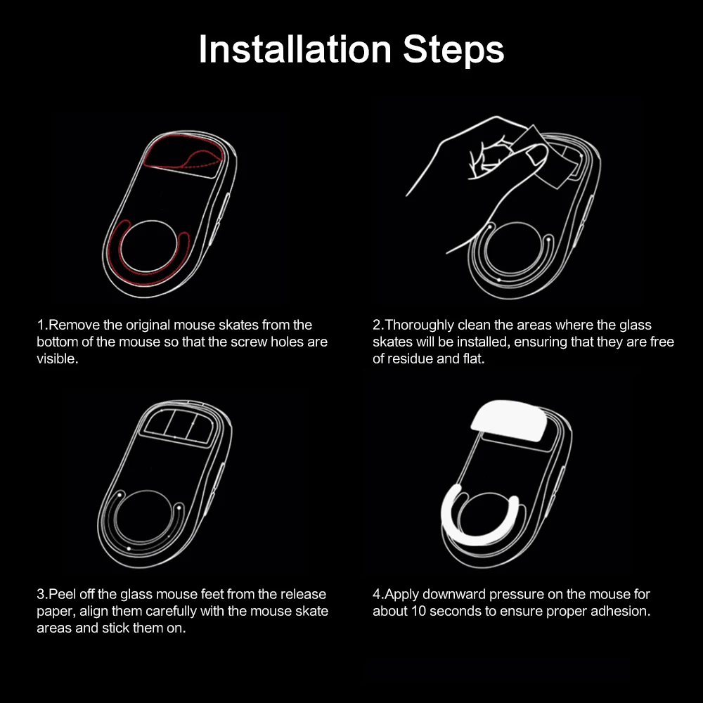 マウスフィートスケート超強力な完璧なガラス超高速スムーズ耐久性のあるソール Logitech G Pro X 超軽量 2 ゲーミングマウス用