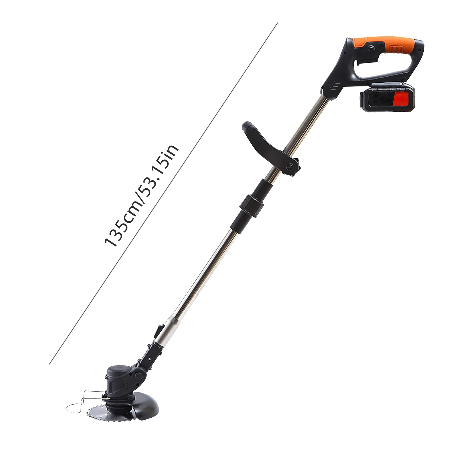 Aparador de grama elétrico sem fio, 850w/650w, 18000prm, copo de combustível portátil, capinador ajustável, ferramenta de jardim com 2 peças de bateria de 21v