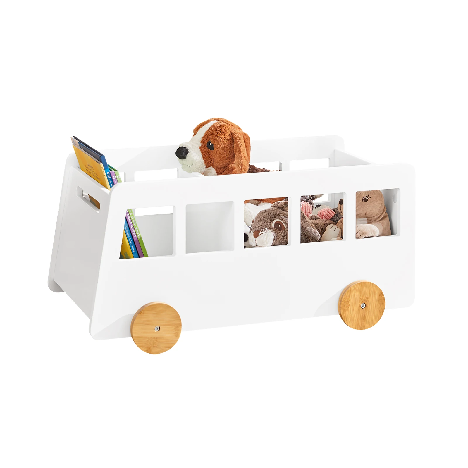 SoBuy KMB41-W scaffale per bambini scaffale per bambini libri stand giocattoli scaffale Scaffale per bambini BHT ca. 68x33x43 cm