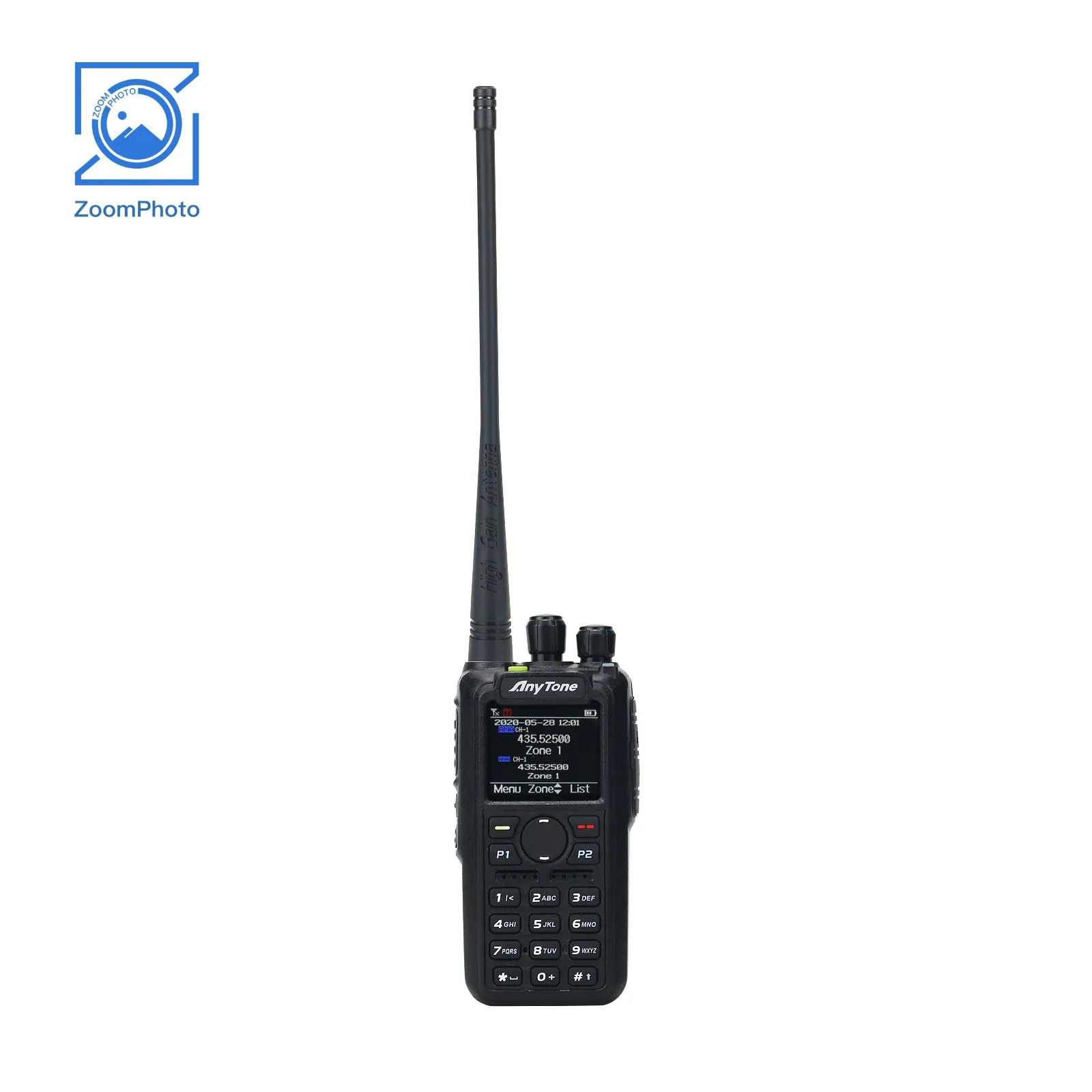 Anytone AT-D878UV Walkie Talkie DMR Radio Analog Digital APRS GPS Global Intercom mit Ladegerät Akku