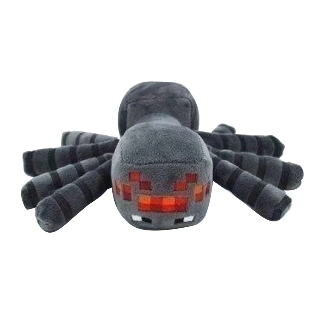Miniso 16cm cinza mc aranha pelúcia brinquedos jogo mc aranha pelúcia animais macios brinquedo boneca para crianças presentes
