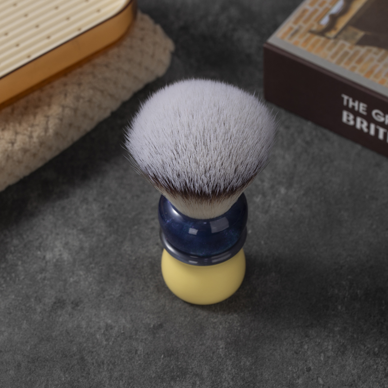 YAQI Bingcha (Iced tea) Nasstrasierpinsel für Herren aus synthetischem Haar