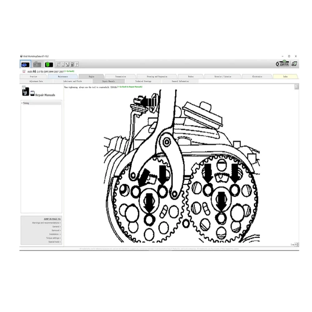 Programa de Taller de datos vívidos para reparación de automóviles, herramienta de diagnóstico, reparación de automóviles, base de datos técnicos automotrices