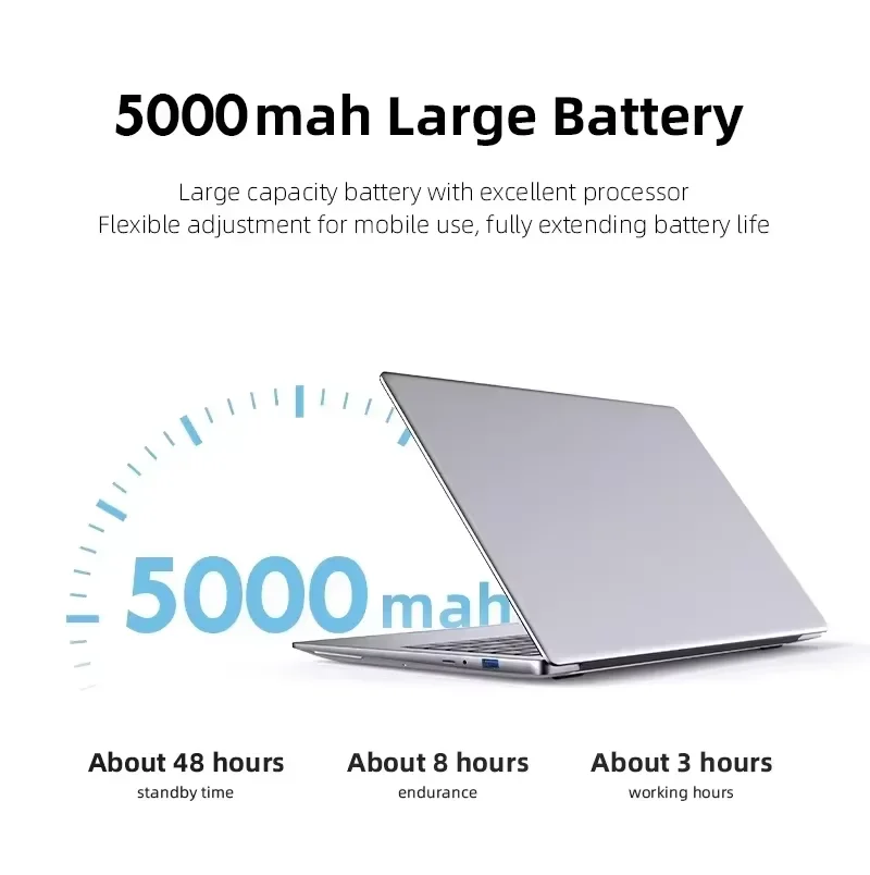 NOWY ultracienki laptop 14,1 cala, 12 GB RAM, 2 TB SSD, Intel Atom x7 A3950, notebook dla graczy, Windows 11, wyświetlacz 1920*1080, komputer PC do biura i nauki