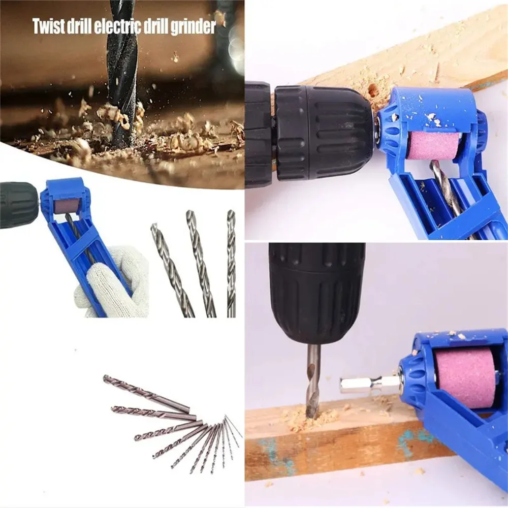 1pc Portable Drill Bit Sharpener With Grinding Wheel For Quick And Easy Sharpening Of Nail Drill Bits, Sharp And Ready