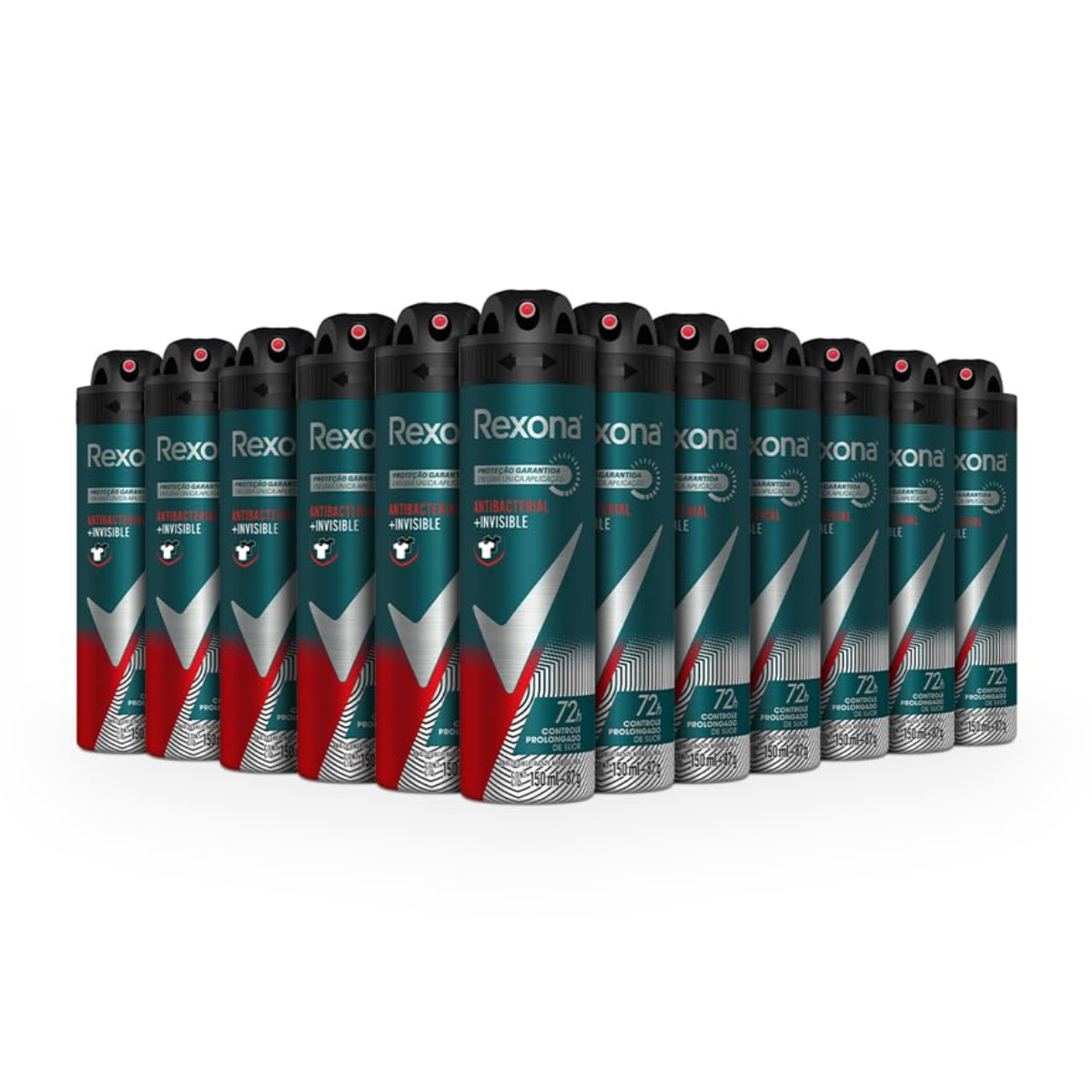 Rexona Antitranspirante Aerossol, 12 unidades Desodorante, 250ml