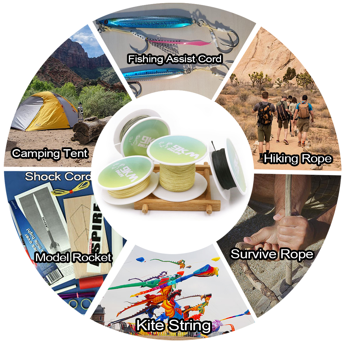 40lbs ~ 200lbs Đầm Kevlar Dòng Cao Cấp Chống Mài Mòn Câu Cá Hỗ Trợ Dây 30M Kevlar Dây Câu Cá Sợi Cuộn