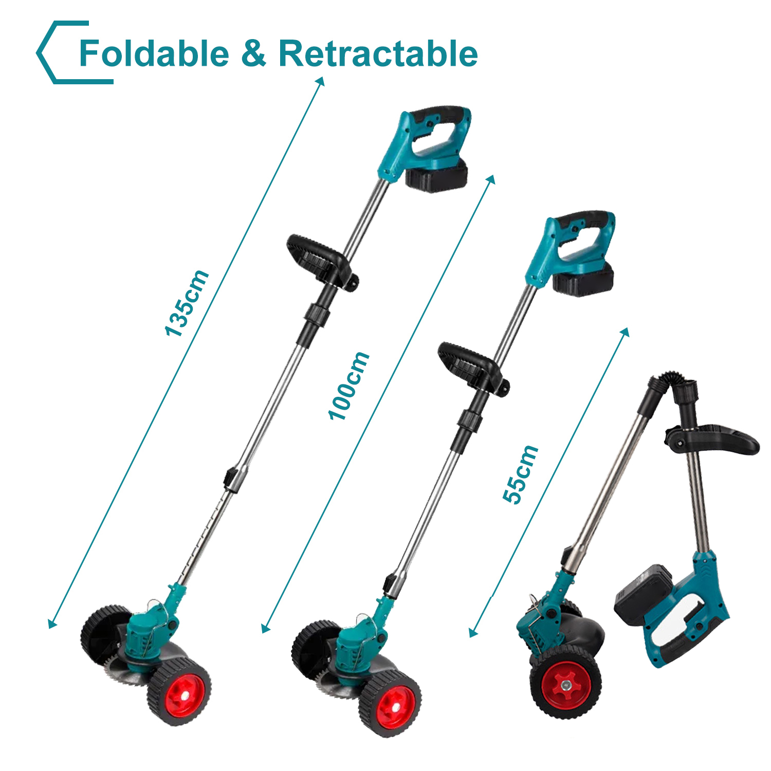 Cortacésped eléctrico inalámbrico con batería, cortadora de césped inalámbrica, taza, herramienta de jardín para malezas, batería Makita de 18V