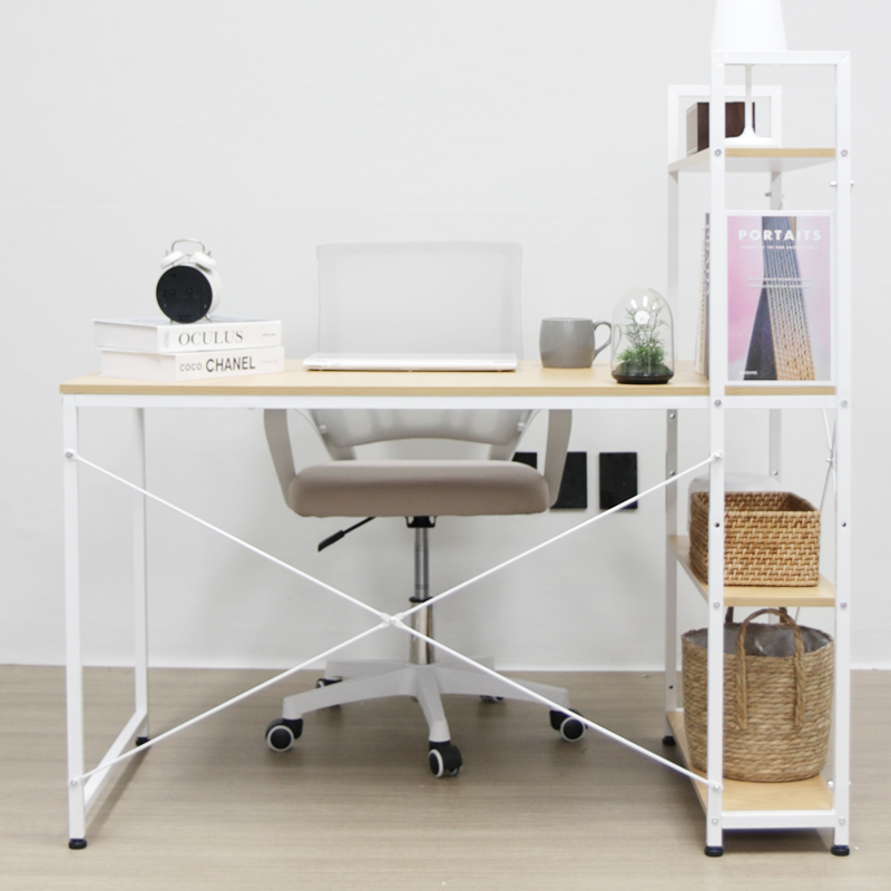 이지라이프 에디 H형 1200*600 서제 선반 책장형 조립식 책상 테이블 2color