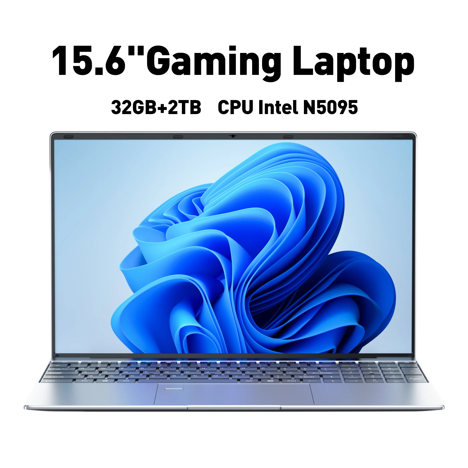 Laptop Computer 15.6 Inch CPU Intel N5095 16GB RAM 1TB WiFi6 Lightweight Business Computer Notebook Windows 11 Gaming laptops