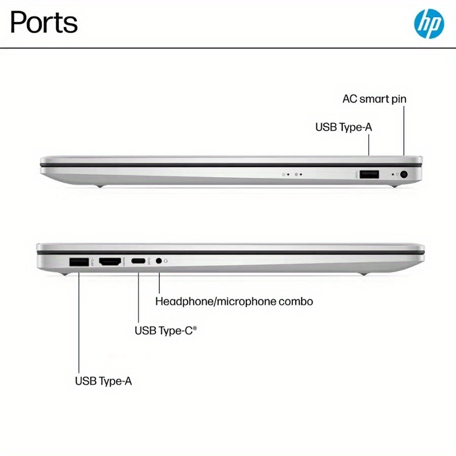 HP 17.3" HD+ Business Laptop,Intel Core i3-N305,32GB DDR4 RAM,2TB SSD,Intel UHD Graphics,Wi-Fi 6,Windows 11 Home,Natural Silver