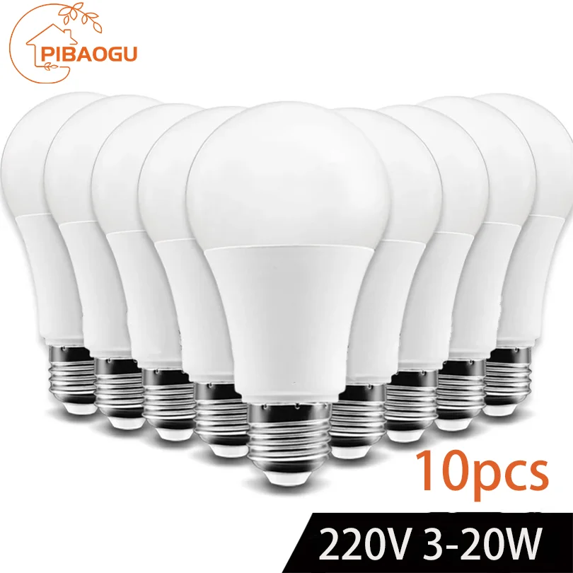 10 pz Lampadina A LED Lampade AC220V E27 E14 3 W 6 W 9 W 12 W 15 W 18 W 20 W Lampada Bombilla Soggiorno Casa Luminair AP 220 V