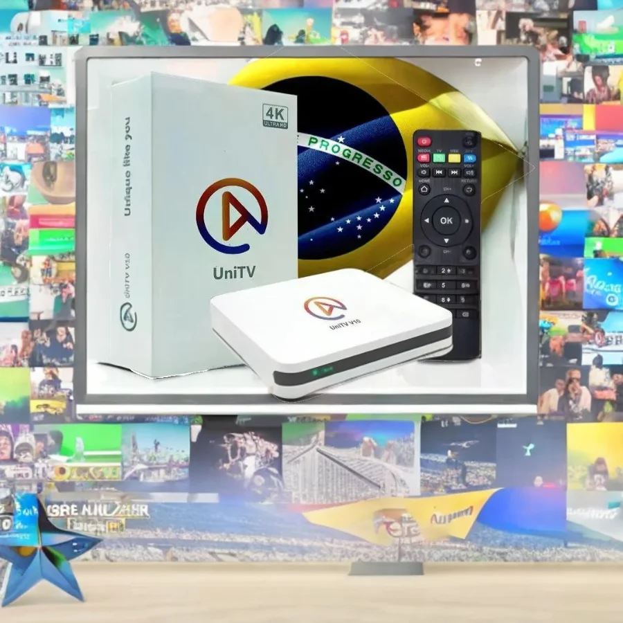 Sem Imposto - UNITV V10 Tv box Conversor de Smart TV Assista Séries Filmes Desenhos Canais Liberados VITALICIO - PRONTA ENTREGA