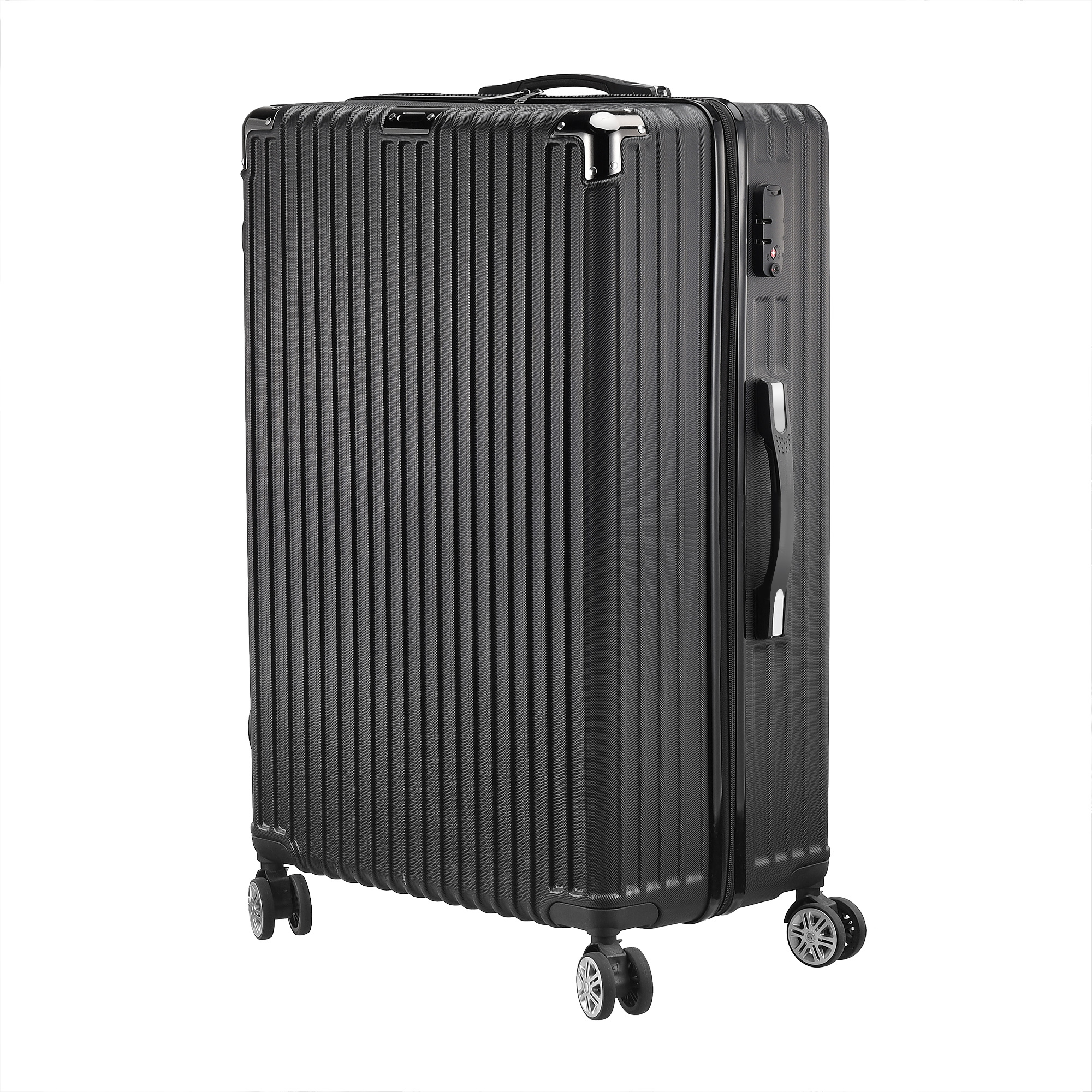 Conjunto de mala de viagem Anajqaqia 3 unidades, revestimento rígido ABS, com trava, alça telescópica e 4 rodas giratórias