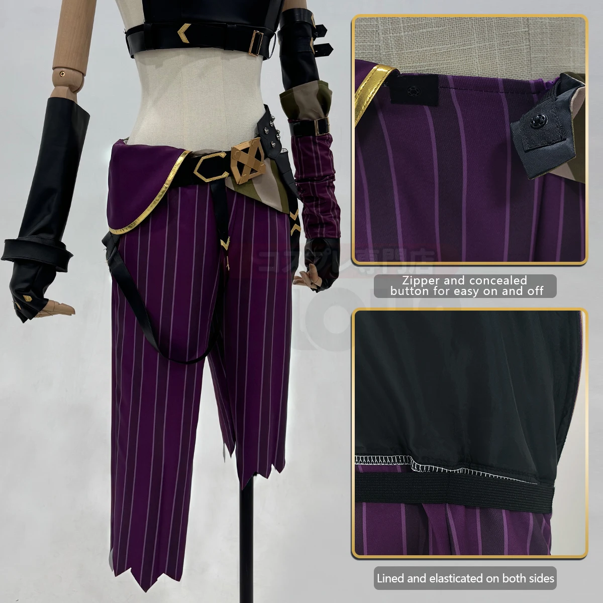 HOLOUN LOL juego Jinx Cosplay disfraz peluca Loli traje Halloween regalo de Navidad Cos convención