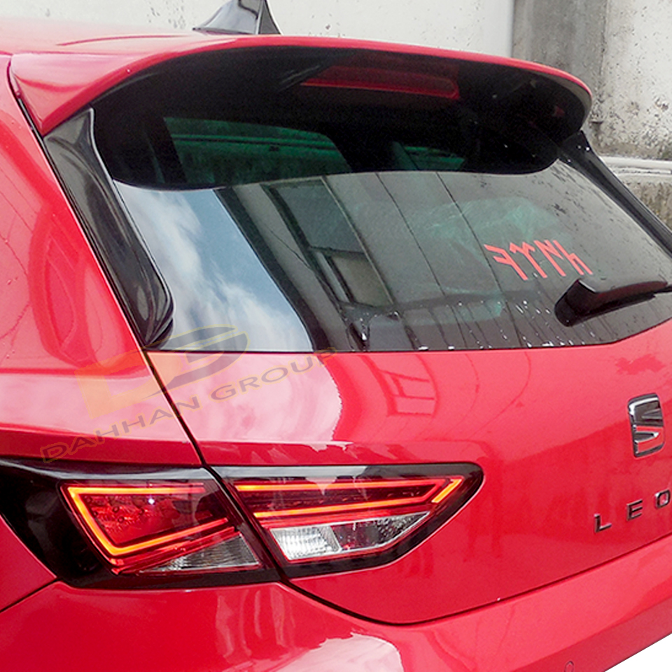 ที่นั่ง Leon MK3 2012 - 2020 FR สไตล์สปอยเลอร์ด้านหลังปีกด้านข้างส่วนขยายดิบหรือทาสีพลาสติก ABS คุณภาพสูง Leon Cupra ชุด