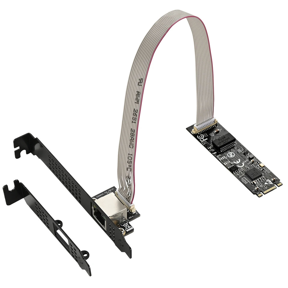 IOCREST 5GBase-T 1 порт 5000 Мбит/с M.2 b Ключ M ключ к PCIe 5 Гб Ethernet-карта RTL8126 RJ45 LAN контроллер карта