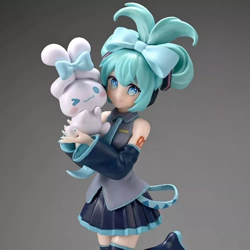 17 センチメートルアニメ初音ミク × シナモロールフィギュアアニメ周辺グッズモデル装飾装飾子供かわいいギフト