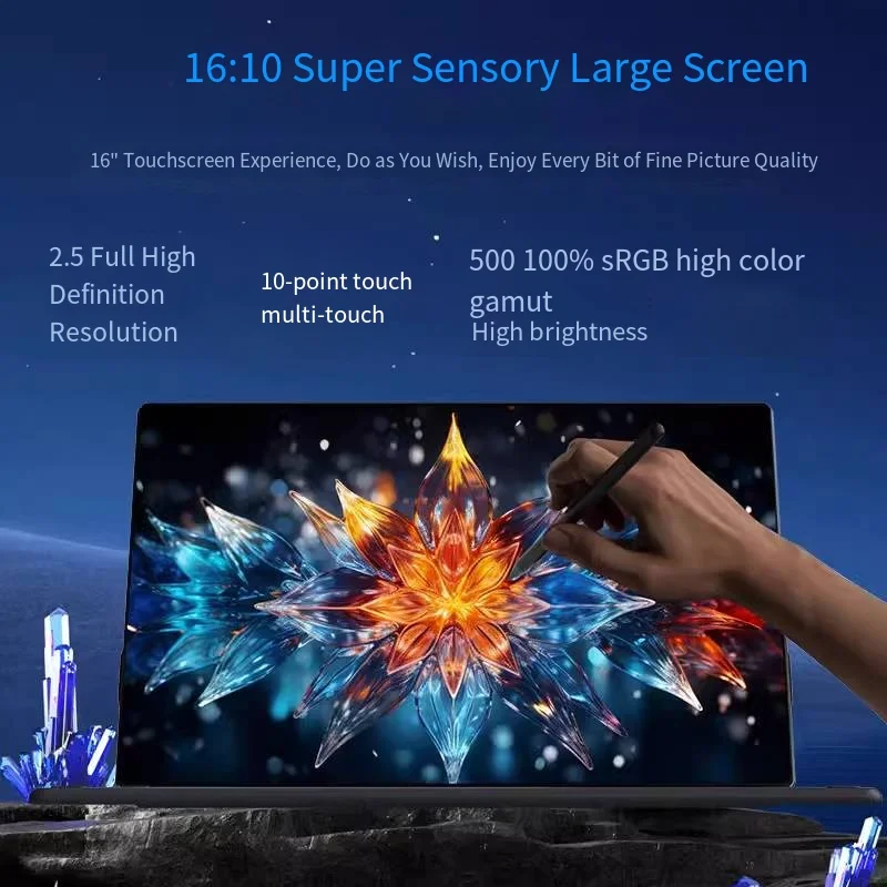 2025 DERE 16inch touch screen Intel core i3-1220P/Intel N100 Windows11 pro laptop 32GB DDR4 2TB SSD Desktop gaming PC
