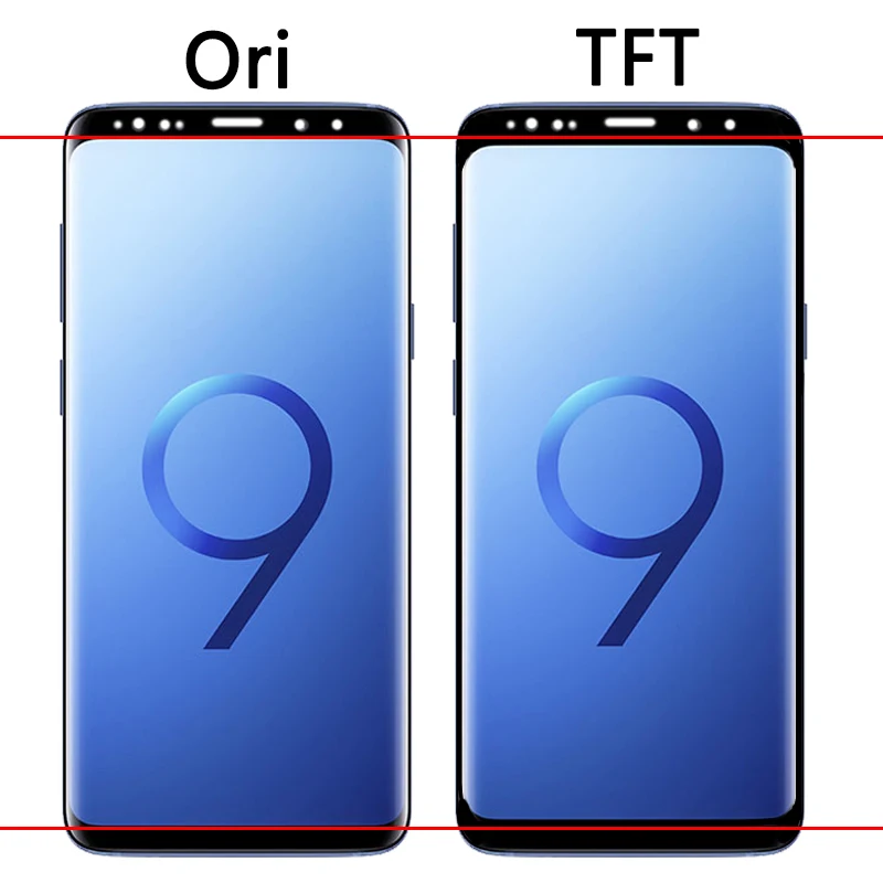 TFT คุณภาพ S9 + LCD สําหรับ Samsung S9 Plus G965 G965F G965U จอแสดงผล LCD Touch Screen Digitizer เปลี่ยนกรอบ