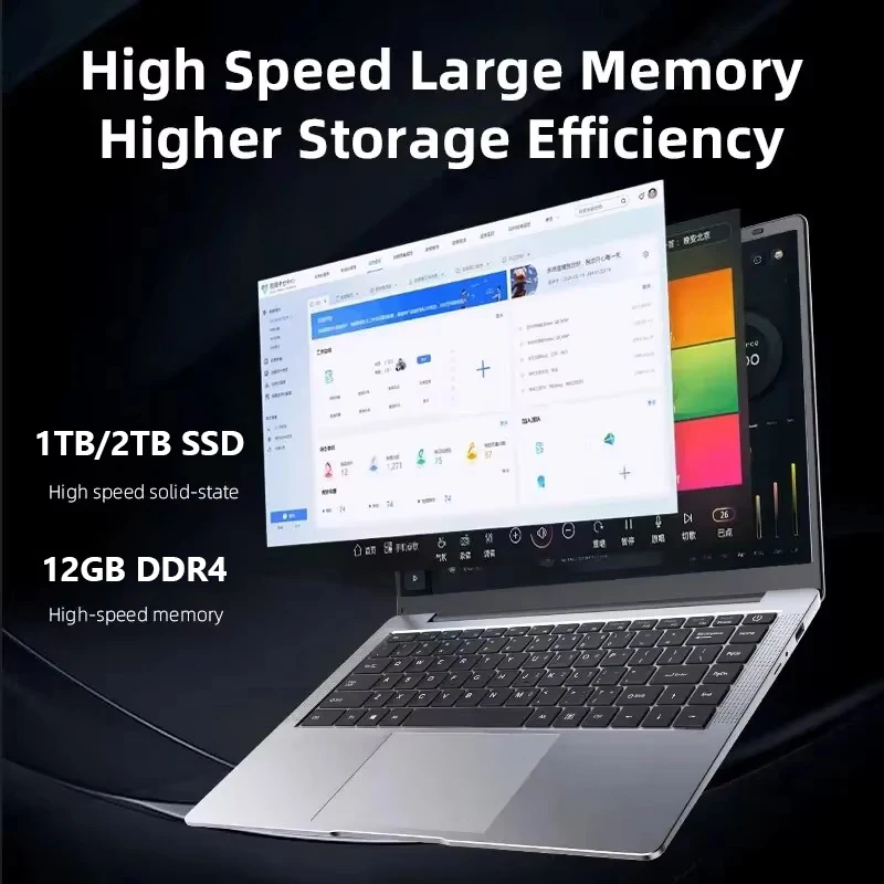 2025 Nuovo computer portatile Windows 11 Pro Intel Core i7-7500U PC portatile 12 GB di RAM 1 TB 2 TB SSD Ultra sottile Ufficio Studio Notebook PC