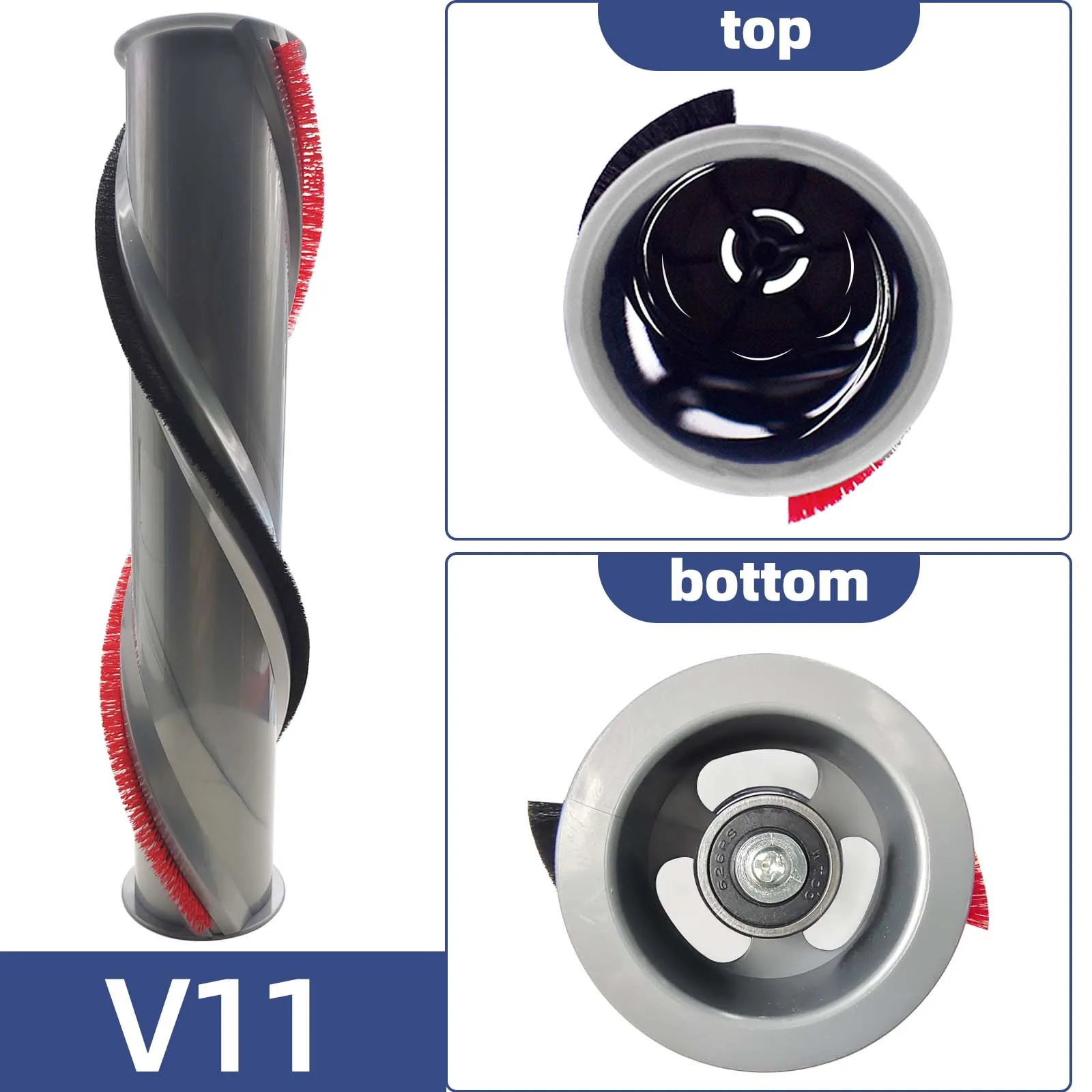 Mềm Mại Cán Bàn Chải Thảm Brushroll Thanh Cho Dyson V6 V8 V10 V11 Hút Dự Phòng Một Phần Phụ Kiện Thay Thế