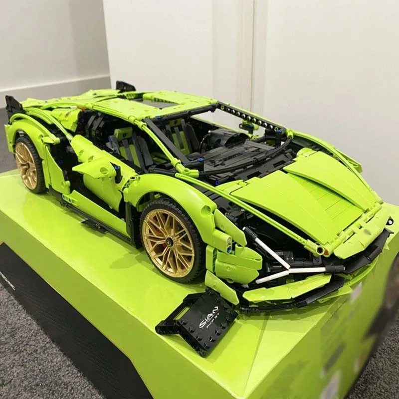 Lambo Sian technische bouwstenen 3696 stuks compatibel met 42115 MOC-stenen sportwagenmodel voor volwassenen jongens perfect cadeau