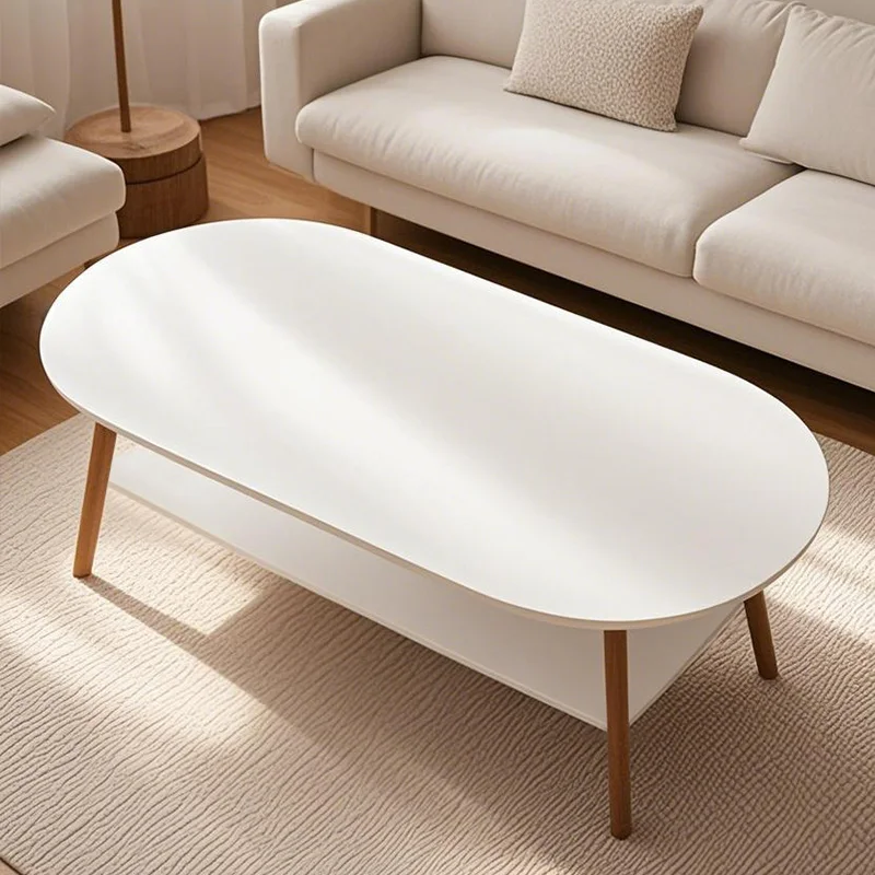 Round Living Room Sofa Shelf Table Living Table