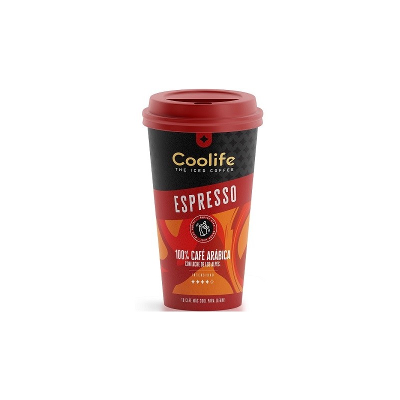 Café frío coolife Espresso - El mejor café frío 100% arábica y la mejor leche de los Alpes para que tu energía no decaiga y tu café para llevar sepa como esperas - Pack de 10 unidades de 230ml