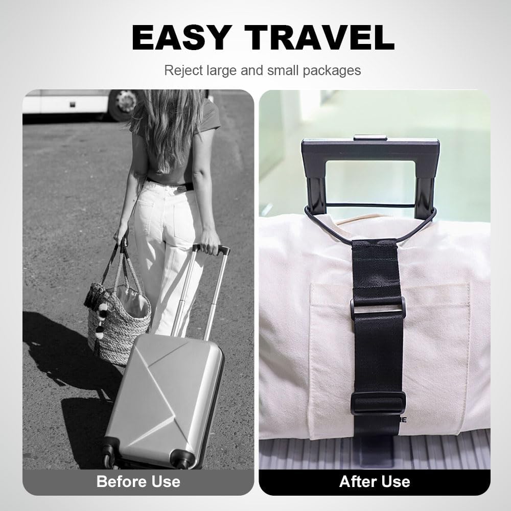 Elastic Adjustable Luggage Strap Carrier Strap Baggage Bungee Luggage Belts Suitcase Belt Travel Security Carry On Straps