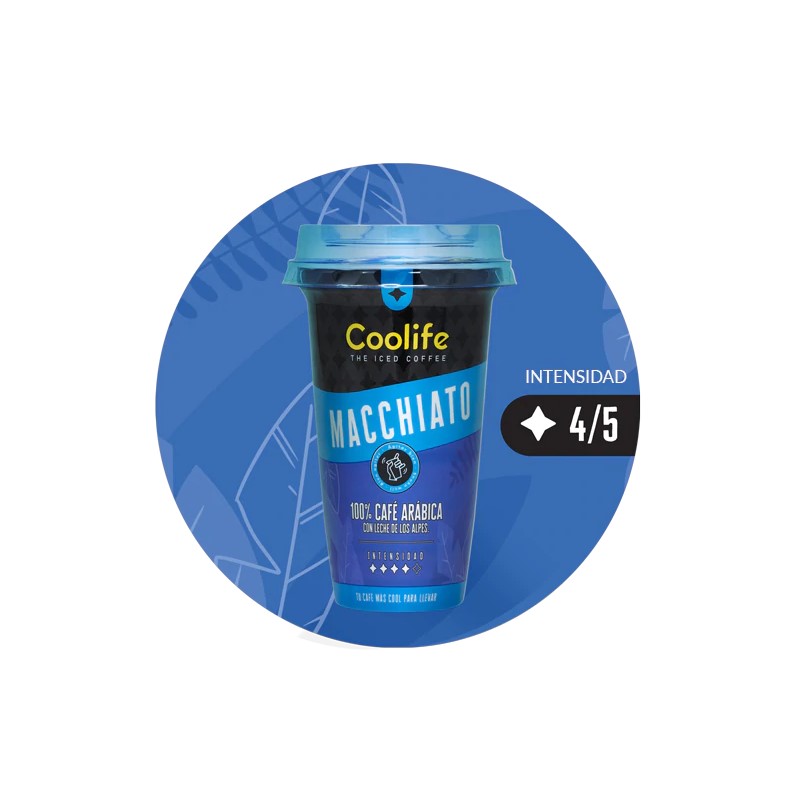 Machiatto Coolife Café Frio, Bom para Brincar e Beber, Pack de 10 Peças de 230ml-espresso com arábica 100%, Toque Certo de Leite Alpes