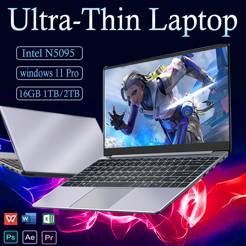 Draagbare Intel N5095a Gaming Laptop Computer Windows 11 16Gb Ddr4 1Tb 2Tb Ssd Laptops Kantoor Studie Notebook Pc Gamer Computers