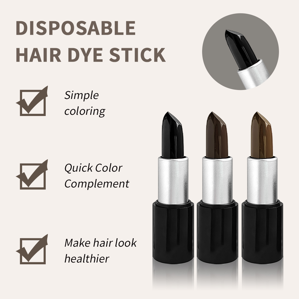 JUJU Dream bâton de teinture capillaire jetable Portable couverture de teinture capillaire temporaire douce, longue durée et rapide blanche pour tous les types de cheveux