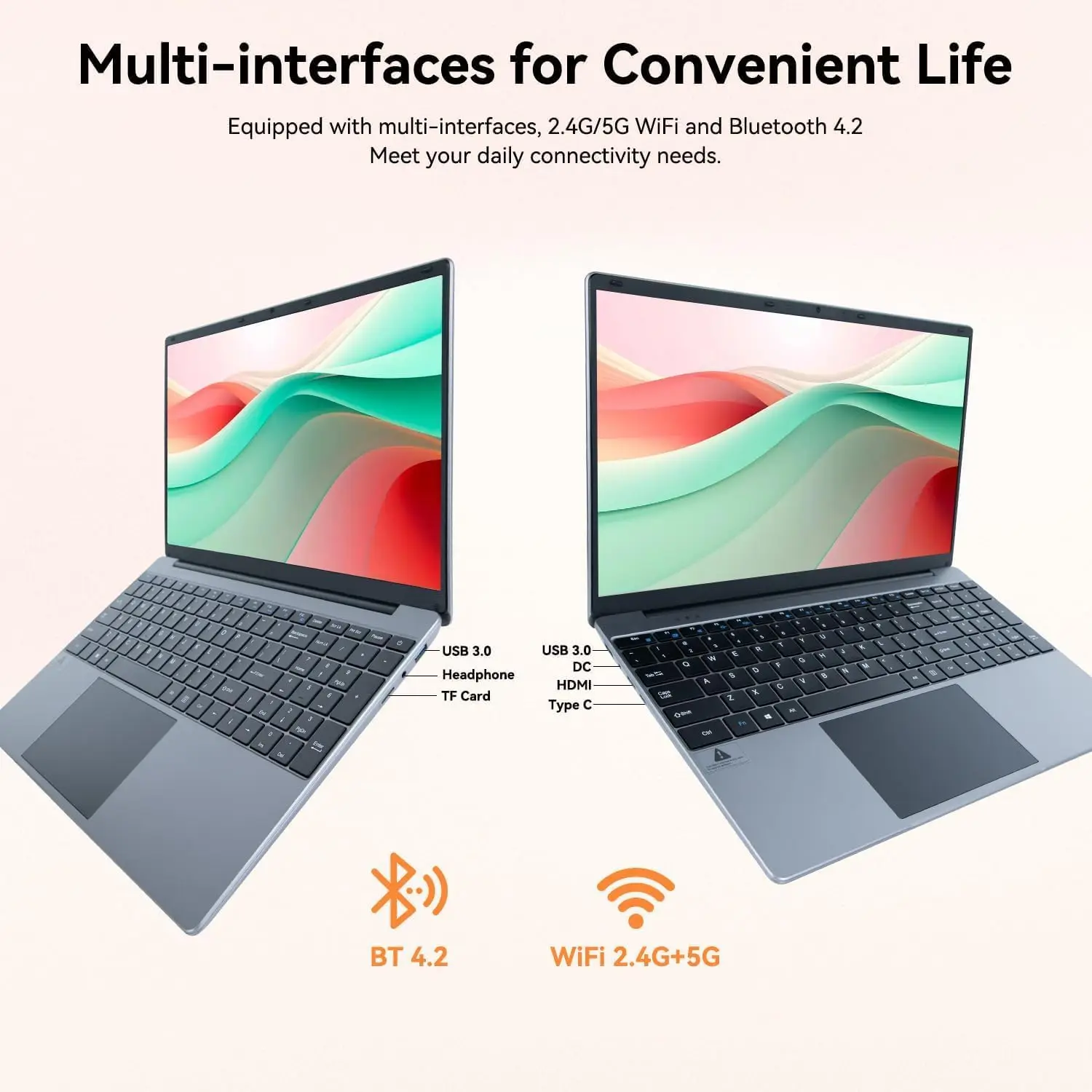 15.6 Inch Laptop Windows 11 Notebook 16G RAM 512GB SSD Quad-Core Intel Celeron N5095 Processors 1080P IPS FHD Laptop Computer