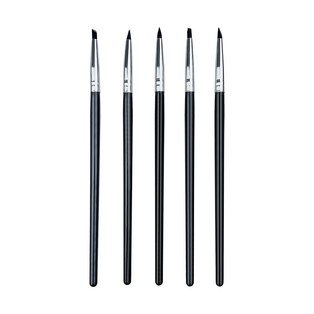 Herramienta Dental de silicona para dar forma a los dientes, cepillo de resina Dental, bolígrafos para adhesivo, cemento compuesto, porcelana, herramientas para dientes, higiene bucal, 5 uds.