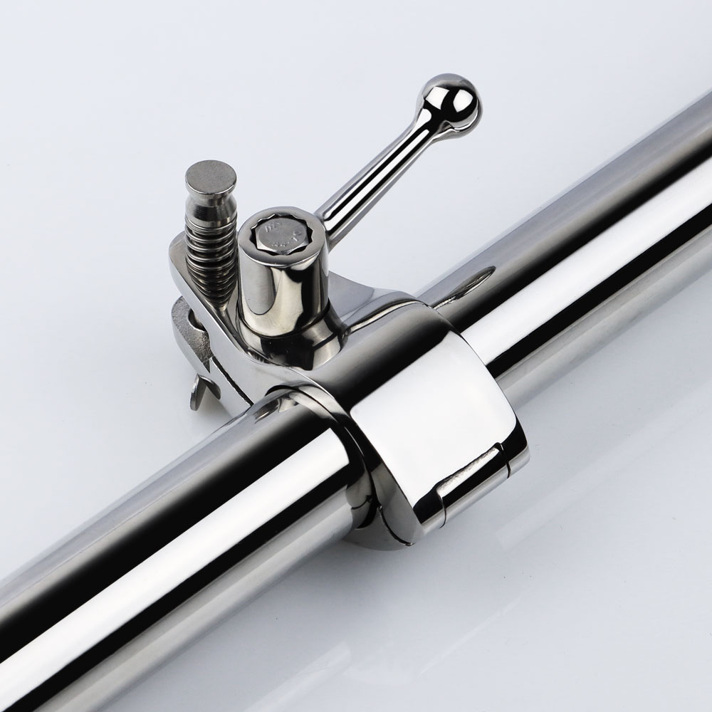2024 New 22mm 25mm Stainless Steel 316 Fitting Boat Bimini Top Hinged Jaw Slide Easy Install Marine Hardware