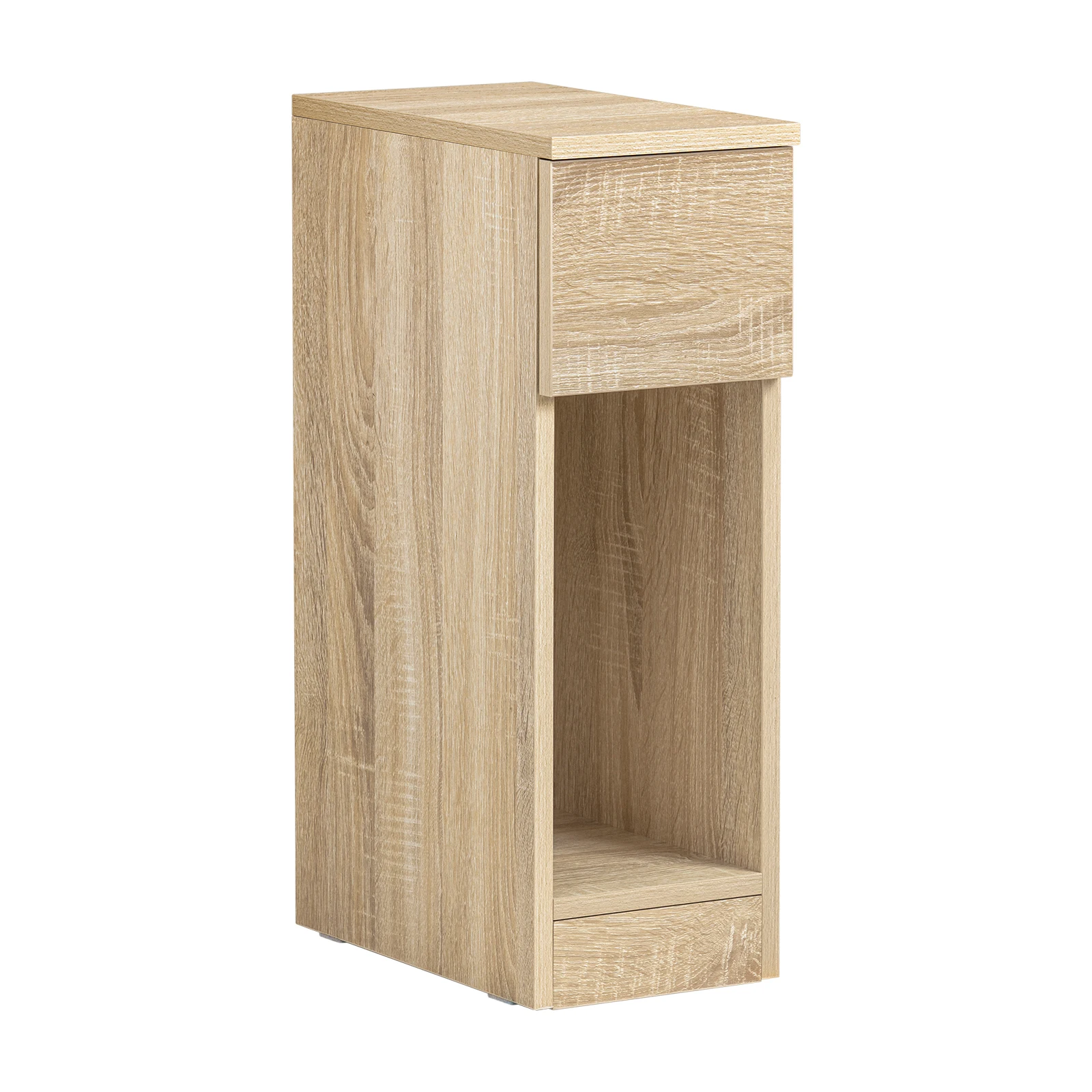 SoBuy FBT111 Nachtkastje met lade voor boxspringbed slaapbank tafel bijzettafel tafel smal telefoontafel nachtkastje