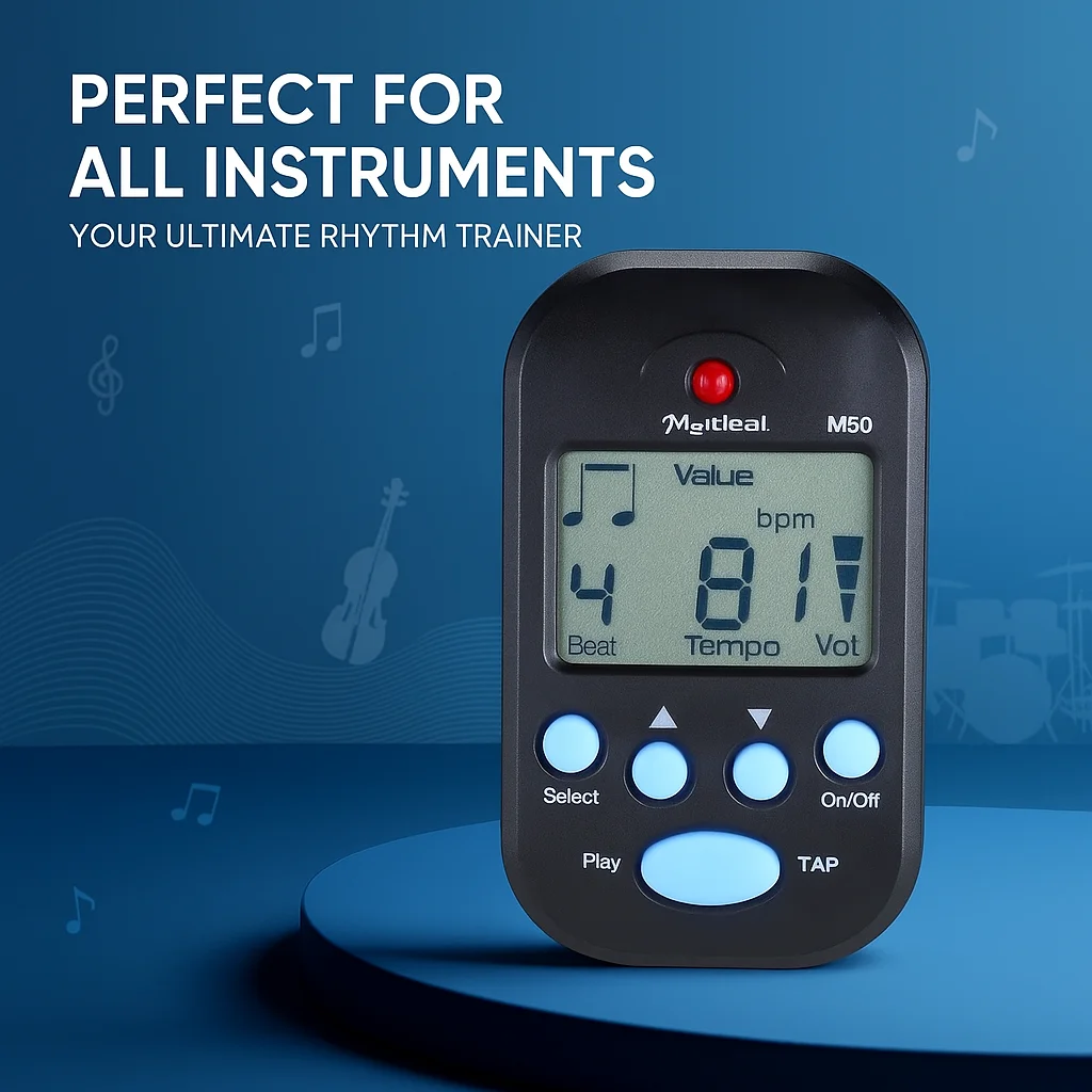 M50 guitar Metronome Professional LCD Digital Rhythm Metronome electric guitar Violin Bass Stringed Instrument Accessories