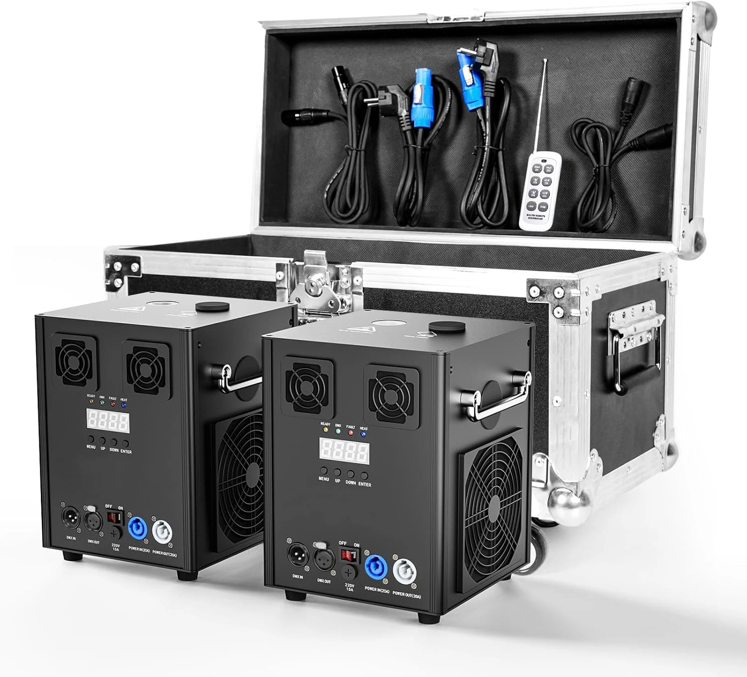 Fieryzeal 700W maszyna do zimnych iskier Flightcase kryty odkryty impreza z DJ-em sprzęt sceniczny weselny bezprzewodowa zdalna maszyna do fajerwerków